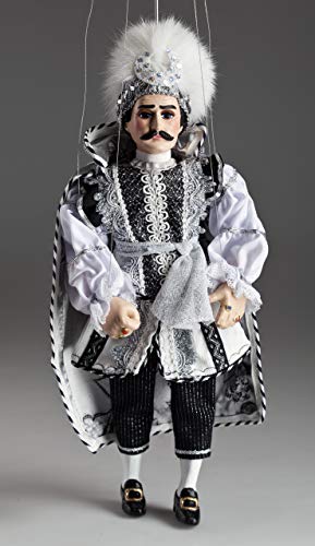 Black Prince Marionette - Czech Handmade String Puppet