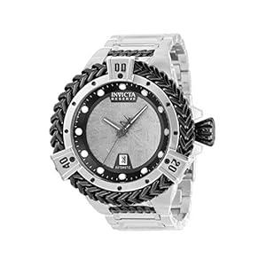 Invicta Men’s Reserve HERC 53mm Stainless Steel Automatic Watch, Silver, 34320