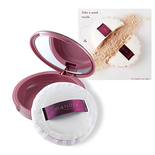 Face Powder - Translucent Setting Powder - WANDER PLAY ALL DAY - Talc Free Setting Powder Makeup, Vegan Makeup, Gluten Free, Mineral Oil Free Face Powder - Ideal for Travel. No-Spill Loose Powder.