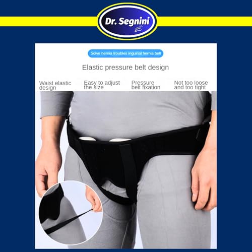 Faja de soporte para hernia inguinal doble ajustable unisex miniatura 5