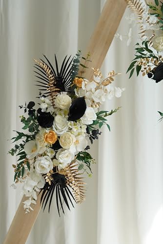 Arreglo Floral Arch Blanco y Negro para Decoración miniatura 5