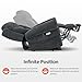 MCombo Triple Motor Power Lift Recliner Chair with Massage and Lumbar&seat Heating, Rolled Arms, Adjustable Headrest for Elderly People, Fabric 7888 (Dark Grey, Medium)