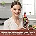 Essence of Argan Organic Moroccan Argan Oil for Cooking, Vegan Eco-Certified USDA-Approved Natural Argan Oil, Great Culinary Oil and Keto Dressing Rich in Nutrients, 25 Ounces