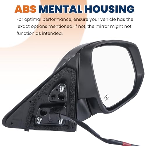 KUIPERAUTO Power Door Mirror Driver Side Compatible with 2014-2019 Toyota Highlander TO1320317 Power Adjustment Heated Glass Manual Folding Mirror w/Turn Signal Left Replacement/6pin by KUIPERAUTO - Image 5