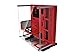 Thermaltake Core P3 ATX Tempered Glass Gaming Computer Case Chassis, Open Frame Panoramic Viewing, Glass Wall-Mount, Riser Cable Included, Red Edition, CA-1G4-00M3WN-03
