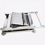 Machine à découper les sushis : petit corps, simple et pratique, corps en acier inoxydable étanche, surface de coupe lisse, incision plate, riz propre et antiadhésif, revêtement spécial, rouleaux de sushi faciles à couper, matériau en acier inoxydable 304, économie de coûts de main-d'œuvre, lame tranchante. , haute netteté et résistance à l'usure, uniforme dans chaque section.