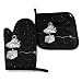 Produktbild Astronaut Galaxy Trippy Ofenhandschuhe und Topflappen Küchenset Hitzebeständige Grill-Back-Kochhandschuhe