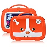 Padgene Kids Tablet 7 Inch,Android 9.0 Parental Control Kids Mode Pre-Installed WiFi Tablet Learning Games Camera IPS HD Display 1 GB+16GB with Kid-Proof Case (7 Inch, Orange)