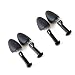 B&E Life 2 Pairs Practical Plastic Adjustable Length Men Tree Shoe Stretcher Boot Holder (2 Pairs Black)