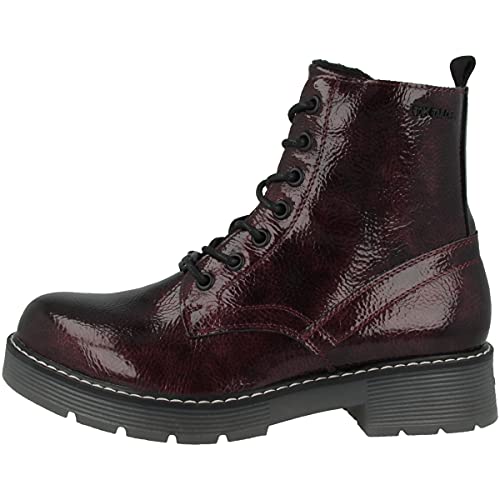 Tom Tailor Damen 4293501 Halblange Stiefel, Bordo, 39 EU