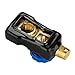 Jtron Top Post Battery Isolator Switch Link Terminal Quick Cut Off Disconnect Master Kill Switch Brass Pure Copper Car Battery Switch with PVC Case Automotive Power Kill Switch (Blue+Case)
