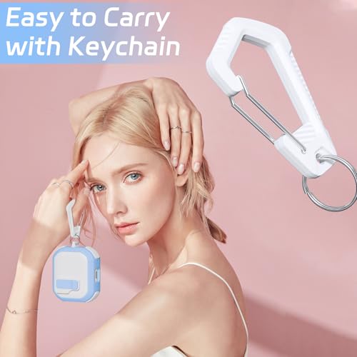 Image of Ekoonpft for AirPods 4 Case 2024, Secure Lock Design Cases for Apple AirPods Pro 4th Generation for Women Girly, Soft Cover with Cleaner,Silicone Wrist Strap,Cute Candy Keychain,Carabiner