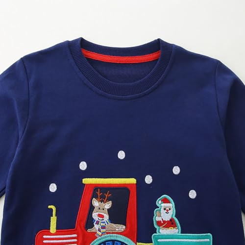 Boys Sweatshirts Casual Sweatshirts Cotton Sweatshirts Long Sleeve T-shirts Crew Neck Cartoon Tops for Boys-3164