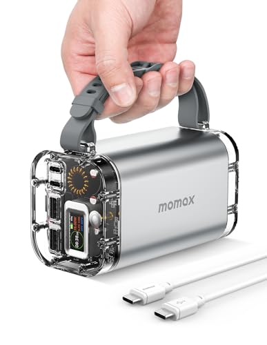MOMAX モバイルバッテリー 大容量 40000mAh PD100W 出入力 急速充電 ポータブル電源 LED残量表示 USB-C*2 &...