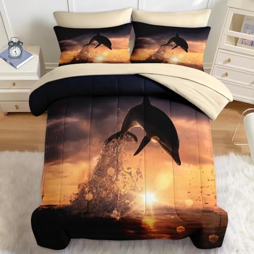 Ratifash 5Pcs Comforter Set Twin Size for Kids and Adults,