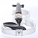 Cecilio Electric/Silent Violin - Style 2, Full Size (4/4) - Ebony Fittings - Metallic Pearl White - Includes Case, Bow, Rosin, Aux Cable, and Headphones