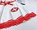 PURFUN Women Sexy Nurse Costume Lingerie Set 3Pcs Nurse Uniform Halloween Cosplay Roleplay Babydoll Set Rave Outfits Bralette Bra Mini Skirt with G-String
