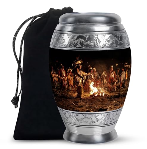 Image of Native American Urns for Ashes - Cremation Urns for Women - Urn for Ashes for Women - Cremation Urns for Ashes - Urns for Human Ashes Adult Female - (10 inch Pack of 1)