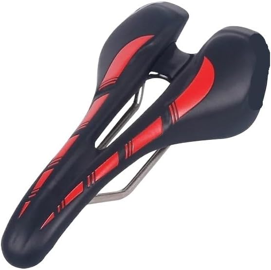 MTB Road Bicycle Ergonomic Saddle Seat EVA Cushioned Microfiber Leather Hollow Design Steel Rail Cycling Accessories