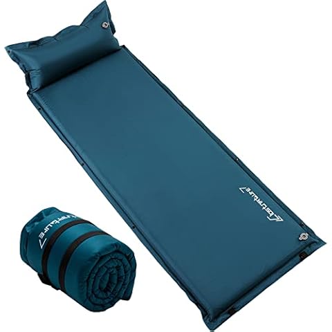 Clostnature Self Inflating Camping Mat - Lightweight Inflatable Sleeping Mat for Camping, Waterproof Sleeping Pad for Backpacking, Camping Foam Roll Mat for Hiking and Mountaineering Cover