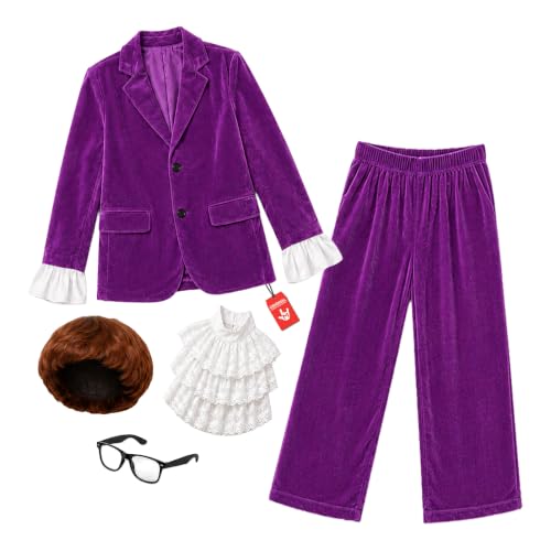 Fun Shack Groovy Costume Men Including Wig Glasses and Suit Spy Costumes Mens Fancy Dress Costume Medium