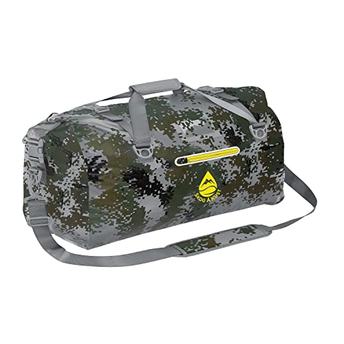 Skog Å Kust Duffelsak Heavy Duty Waterproof Duffel - Gear Bag for Sports, Travel, & More - 90L DigiCamo