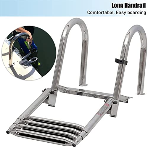 Escalera telescópica plegable para piscina y embarcación miniatura 4