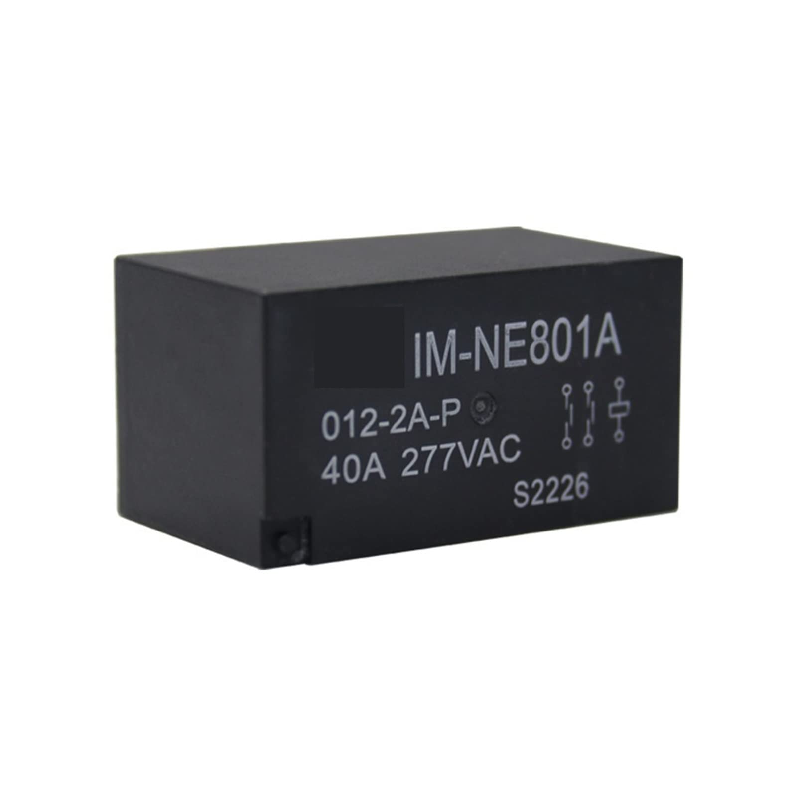 Relé de potencia DC 12V para pila de carga de energía y circuitos de alta corriente AC 277V 40A