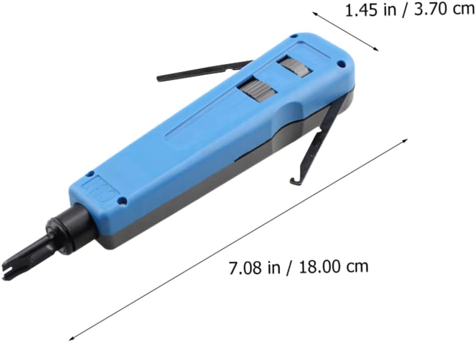 Punch down Tool Kit Blades Impact Tool for Network Wiring Easy Cable Termination Comfort Grip Handle Versatile Punch down
