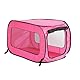 Beatrice Home Fashions Tragbare, zusammenklappbare Hundehütte für Katzen und Hunde, 82,5 cm L x 49,5 cm B x 49,5 cm H, Fuchsia