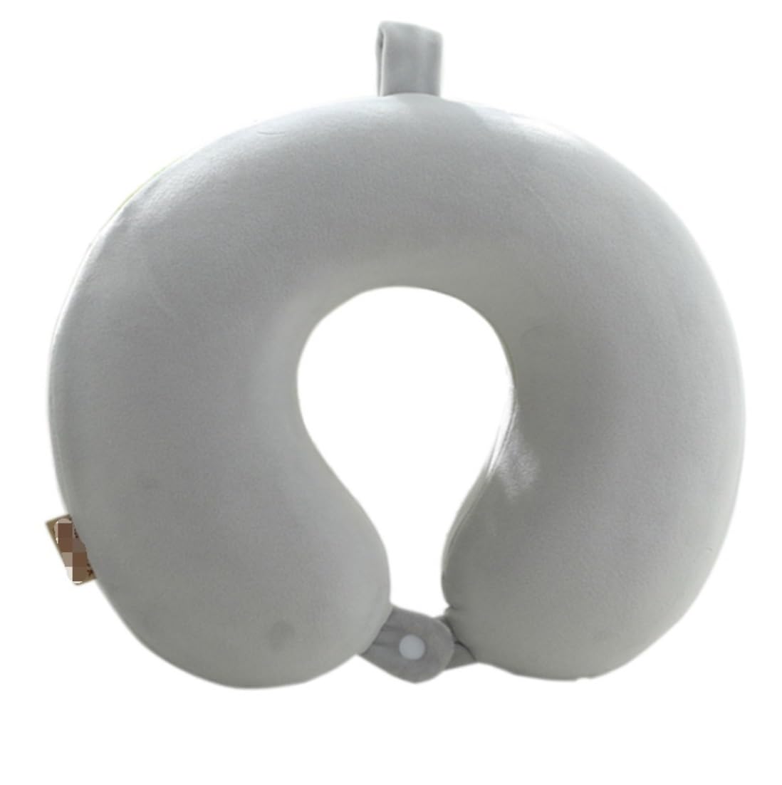 Cuscino Aereo Confortevole Cuscino da Viaggio in Memory Foam, in Cotone, Fodera Rimovibile per Aeroplani Treno Auto(Grey)