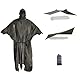 onewind Regen Poncho für Männer und Frauen, Leichte Wasserdichte Regenmantel Wärmekragen und Polsterriemen for Camping, Hiking, Wandern, OD Green