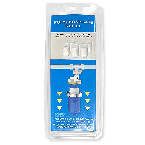Replacement Cartridge for Polyphosphate Feeder Scale Inhibition Whole House Inline