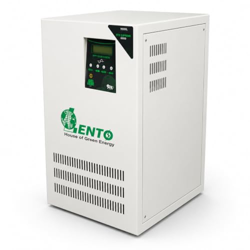 Image of Lento 3.5KVA 48V Solar Hybrid Inverter with MPPT | Pure Sine Wave Solar UPS | Supports Lithium, Tubular, SMF & Gel Batteries | Solar Inverter for Home & Office | Silent Operation | Industrial Grade