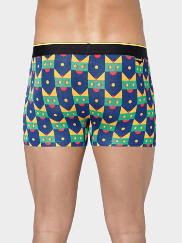 Bummer Printed Micro Modal Trunks Underwear for Men – Ultra Soft & Breathable, 3 Times Softer Than Cotton, Anti-Bacterial, Stretchable for Ultimate Comfort & Style, Pack of 1 (A Shark Tank Product)