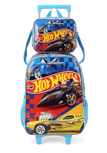 MOCHILA C/RODA HOT WEELS AZUL IC39142HW