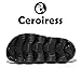 Ceroiress Athletic Outdoor Recovery Sandals with 5cm Height Boost & Arch Support Clogs Breathable Platform Chunky Men's EVA Beach Slides(Black, Adult, Men, 9, Numeric, US Footwear Size System, Medium)