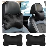 YGDMD 2PCS Car Headrest Pillow,Soft & Comfortable Car Neck Pillow for Driving Fatigue Relieve,All-Season Universal Cars Head Rest Pillows Automotive Interlor Accessorles for Cars,SUVs