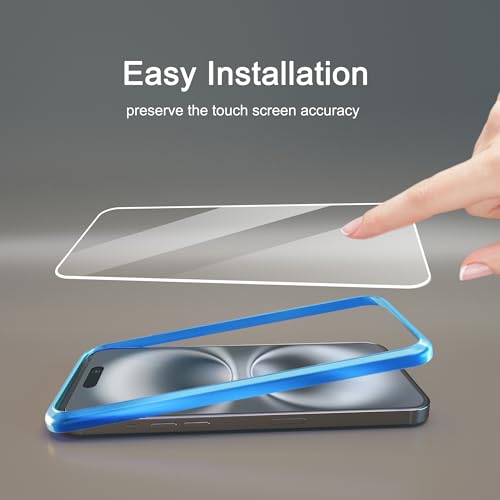 Ailun 3 Pack Screen Protector for iPhone 16 Plus [6.7 inch] + 3 Pack Camera Lens Protector with Installation Frame,Case Friendly Tempered Glass Film,[9H Hardness][Not for iPhone 16e/16/16 Pro/Pro Max]