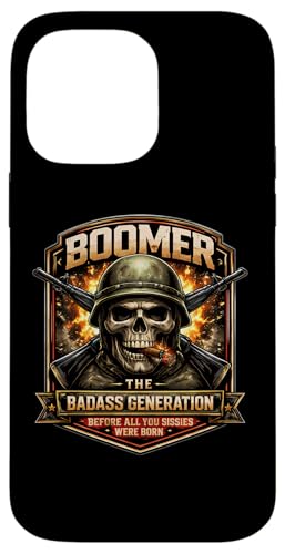 �u�[�}�[�W�F�l���[�V����Badass Before You Sissies Were Born Skull �X�}�z�P�[�X iPhone 14 Pro Max �p