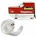 4 Rolls Scotch Transparent Tape Clear Cutter Dispenser Desktop Office 3/4 x 1000 Crystal Clear Tape Rolls Transparent Tape with Dispensers-Gift Wrap Tape Gift Tape Rolls for Home Store School-7/10 X