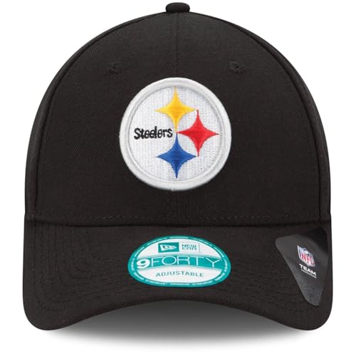 New Era NFL The League 9FORTY Adjustable Hat Cap One Size (US, Alpha, One Size, Pittsburgh Steelers - Black) - Image 2