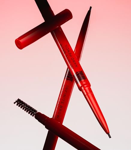 Image of MAKE Beauty Nano Brow, Micro Eyebrow Pencil. Long-Lasting Smudgeproof Eye Brow Makeup for Hairlike Lines. Precision Liner for Natural-Looking Eyebrows - Shade, Soft Black