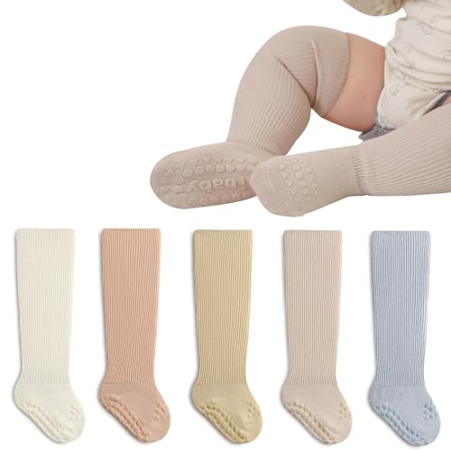 Image of Apone Fatu Baby Knee High Socks Newborn Infants Toddlers Cotton Uniform Stockings Warm Cotton Boys Girls Stockings