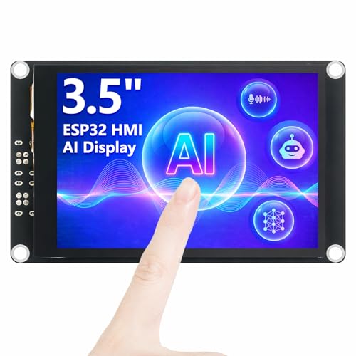 Image of ELECROW ESP32 Display 480x320, 3.5 inch HMI Advanced ESP32 IPS Touch Display, Support AI Speech Interaction, 32-Bit LX7 Dual-Core Processor, Up to 240MHz, Compatible with Arduino, ESP-IDF and LVGL