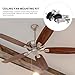 DOITOOL Ceiling Fan Bracket Mounting Clamp with Pulley 2pcs Fan Repair Parts for Light Fixture Installation Tools
