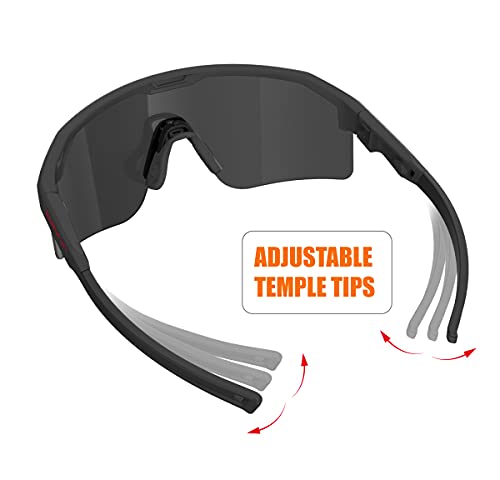 Eazyrun Polarized Sports Sunglasses For Men Women, Shield Sunglasses For Cycling Running Mtb Baseball Ski Beach Volleyball #TOP3