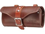 Remaches. Voxom Satteltasche Sat3 Braun, Leder Größe: 280x170mm, 718000009 Sillín de Bicicleta de Ciudad, Unisex Adulto, marrón