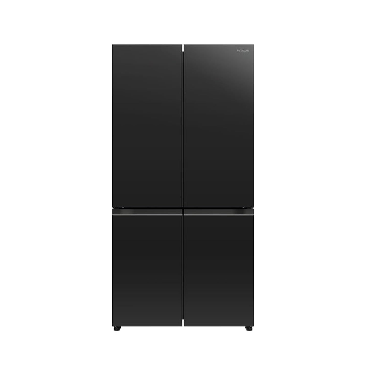 Hitachi 820L Gross, Net 645L, Side by Side 4 Door Refrigerator, 10 Year Warranty on Inverter Compressor, French Door Fridge, Dual Fan Cooling, Automatic Ice Maker, Glass Mauve Black-RWB820VUK2GBK