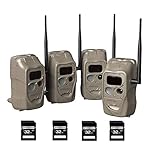 CuddeLink Cuddeback Black Flash 11490 4 Pack Bundle with 4 SD 32 Gb Cards